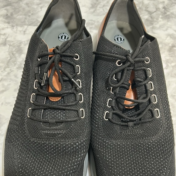 JONHSTON & MURPHY MENS ATHLETIC SHOES BLACK Sz 15 - Picture 5 of 9